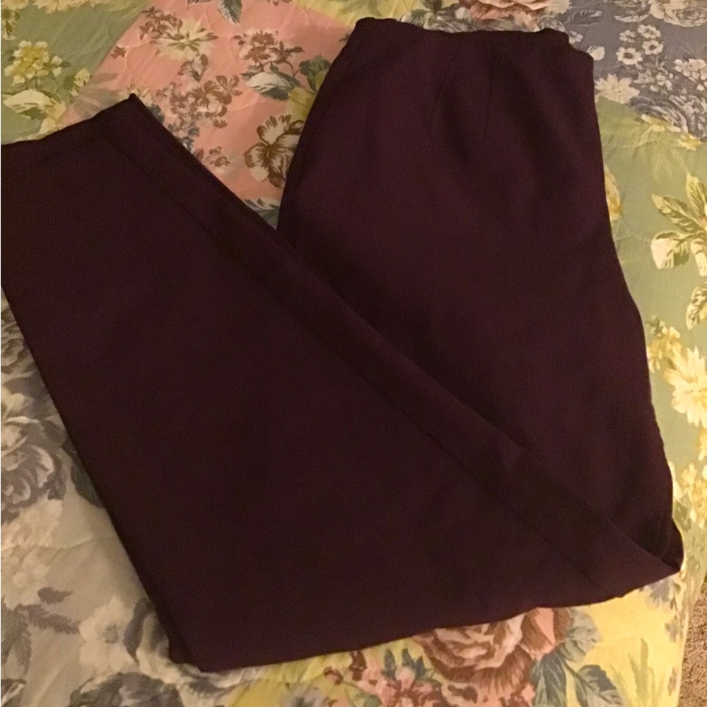 Purple ankle pants